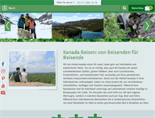 Tablet Screenshot of erlebe-kanada.de